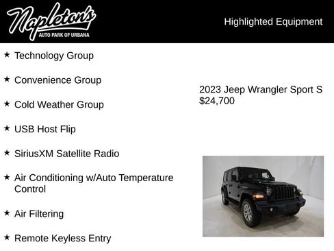 Used 2023 Jeep Wrangler Sport S image 15