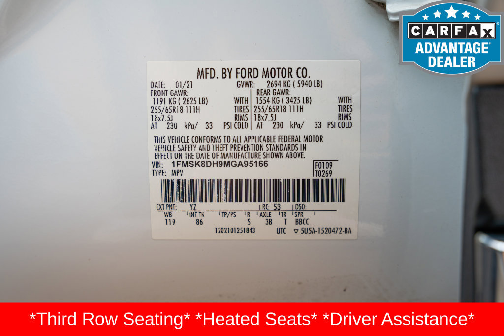 Used 2021 Ford Explorer XLT AWD/4WD image 33