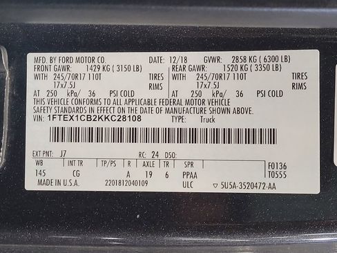 Used 2019 Ford F150 XL w/ Equipment Group 101A Mid RWD image 33