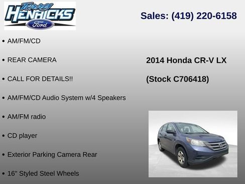 Used 2014 Honda CR-V LX image 12