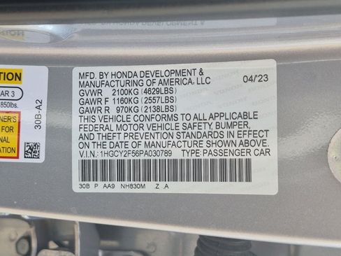 Certified 2023 Honda Accord Sport image 30