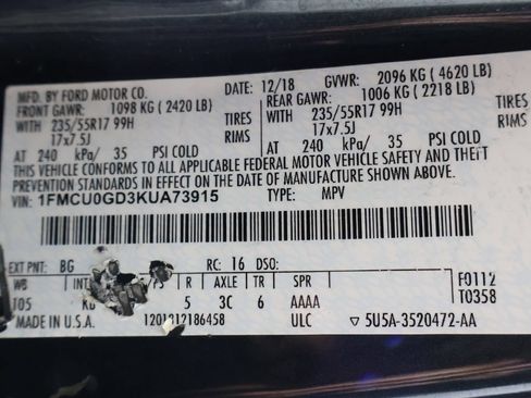 Used 2019 Ford Escape SE FWD image 46