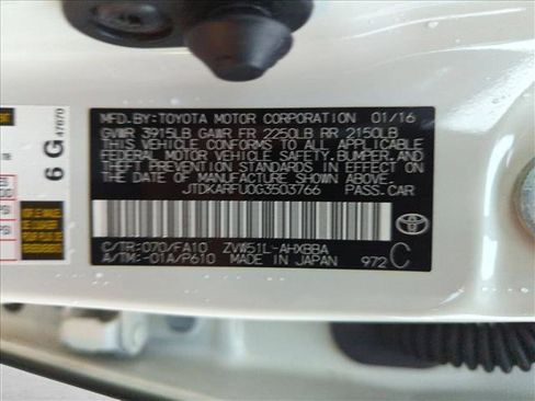 Used 2016 Toyota Prius Two image 23