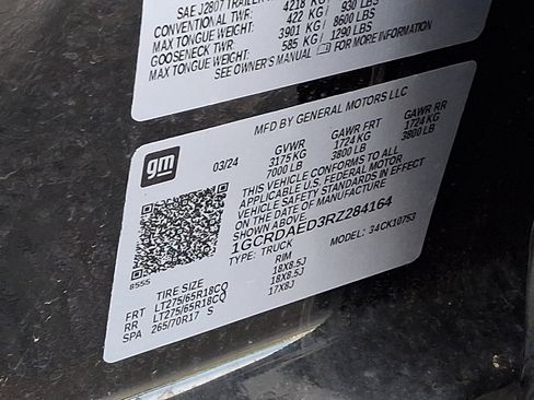 Used 2024 Chevrolet Silverado 1500 W/T w/ WT Value Package image 27