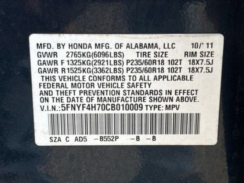 Used 2012 Honda Pilot EX-L image 18