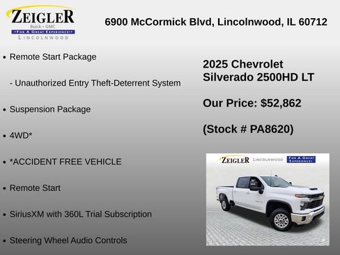 Used 2025 Chevrolet Silverado 2500 LT w/ Convenience Package AWD/4WD image 36