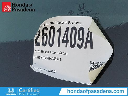 Certified 2024 Honda Accord LX image 31