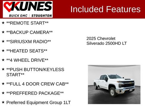Used 2025 Chevrolet Silverado 2500 LT w/ Convenience Package AWD/4WD image 2