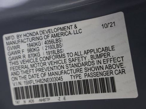Used 2022 Honda Civic Sport Touring image 40