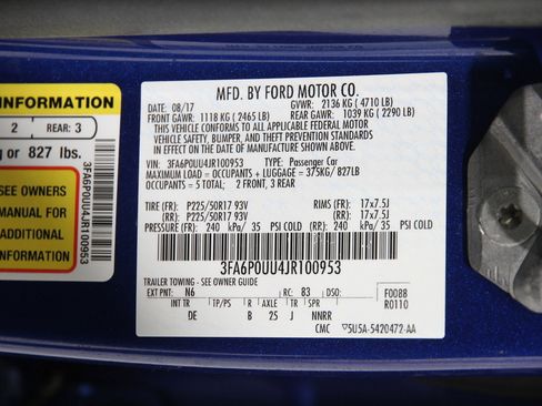 Certified 2018 Ford Fusion S image 21