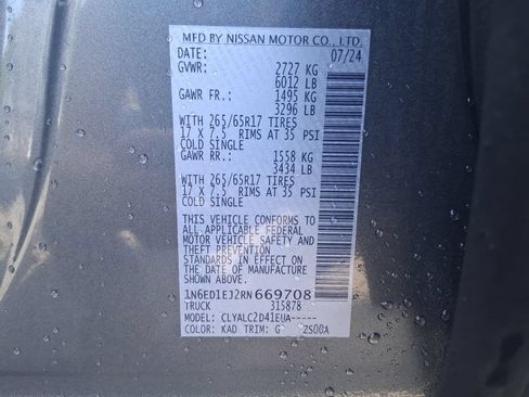 Used 2024 Nissan Frontier SV w/ SV Convenience Package RWD image 31