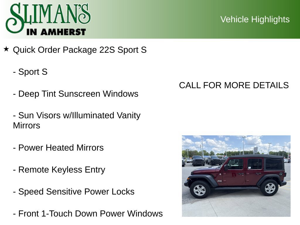 Used 2021 Jeep Wrangler Unlimited Sport AWD/4WD image 9