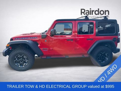 Used 2022 Jeep Wrangler Unlimited Rubicon 4xe AWD/4WD image 4