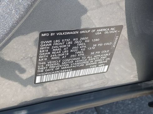 Used 2024 Volkswagen Atlas SE FWD image 36