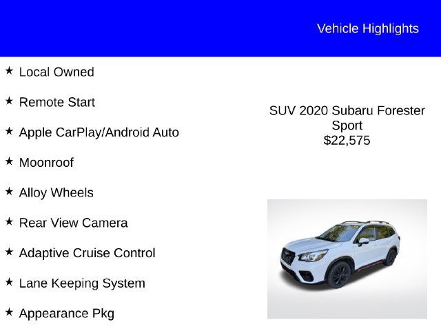 Used 2020 Subaru Forester Sport AWD/4WD image 2