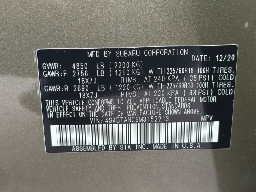 Used 2021 Subaru Outback Limited AWD/4WD image 55