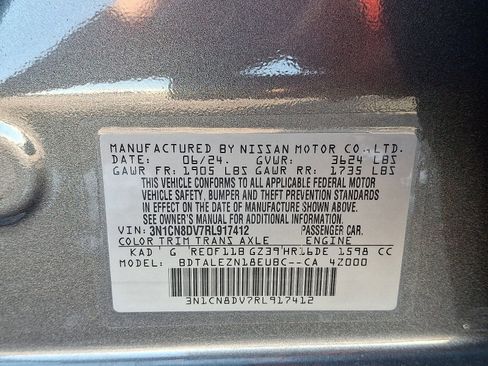 Used 2024 Nissan Versa S w/ S Plus Package image 25