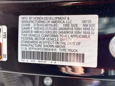 Used 2025 Honda Ridgeline RTL image 32