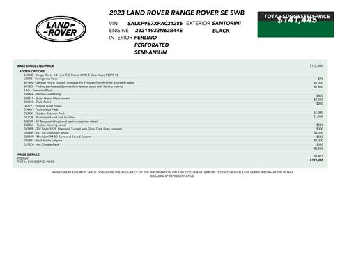 Used 2023 Land Rover Range Rover SE AWD/4WD image 79