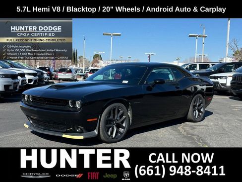 Certified 2022 Dodge Challenger R/T w/ Blacktop Package RWD image 2