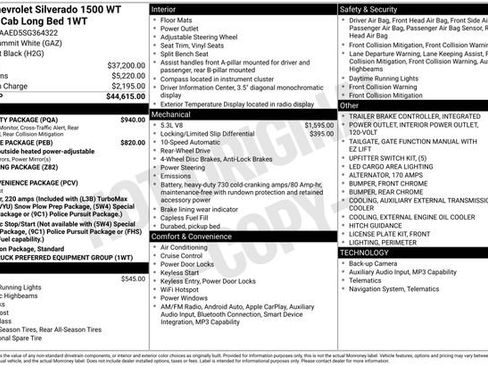 Used 2025 Chevrolet Silverado 1500 W/T w/ WT Safety Package RWD image 33