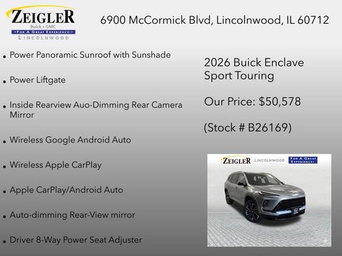 New 2026 Buick Enclave Sport Touring w/ Power Package FWD image 30