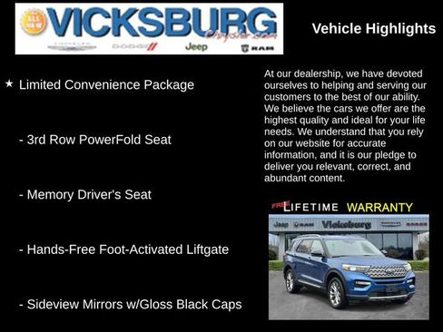 Used 2022 Ford Explorer Limited w/ Equipment Group 301A image 25