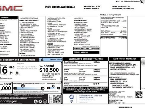 Used 2025 GMC Yukon Denali AWD/4WD image 2