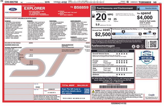 New 2026 Ford Explorer ST w/ Sun And Sound Package AWD/4WD image 25