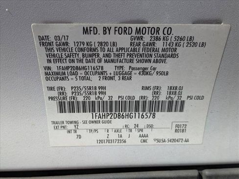 Used 2017 Ford Taurus SE FWD image 20