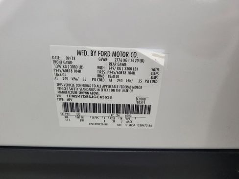 Used 2018 Ford Explorer XLT w/ Equipment Group 202A FWD image 33