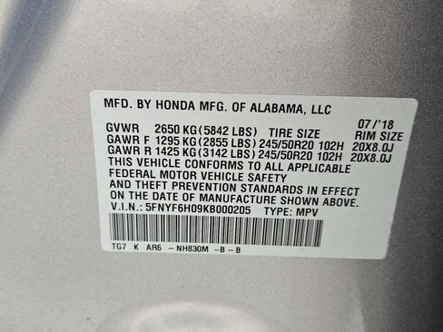 Used 2019 Honda Pilot Elite image 37