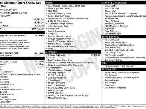 Used 2023 Jeep Gladiator Sport AWD/4WD image 2