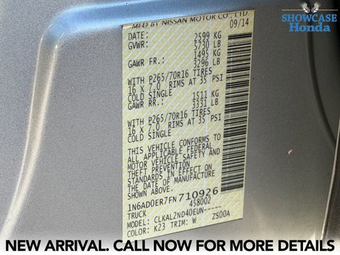 Used 2015 Nissan Frontier SV image 11