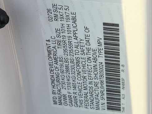 New 2026 Honda Odyssey Elite image 19