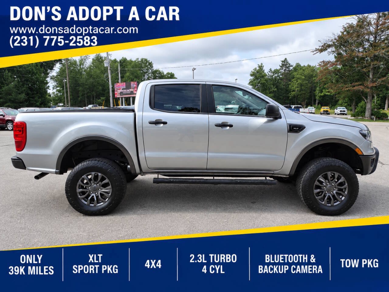 Used 2020 Ford Ranger 4x4 Supercrew XLT w/ XLT Sport Appearance Package image 1