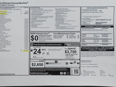 Used 2025 BMW X4 xDrive30i w/ Premium Package image 52