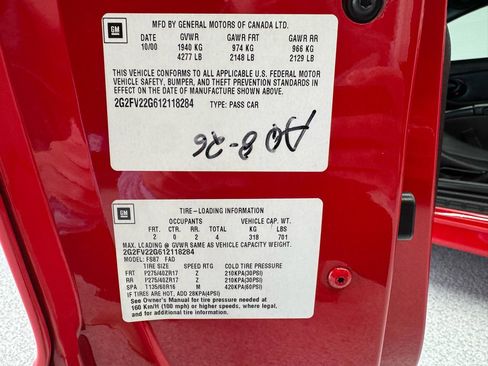 Used 2001 Pontiac Firebird Formula w/ Protection Group RWD image 55