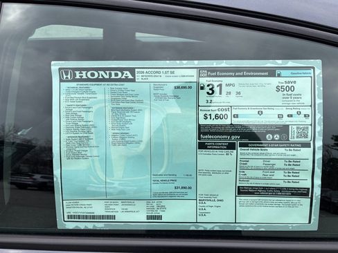 New 2026 Honda Accord SE image 33