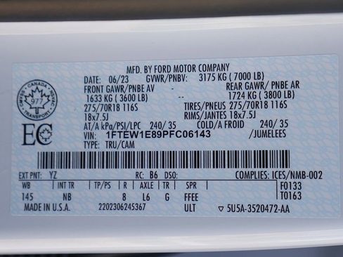 Used 2023 Ford F150 Tremor w/ Equipment Group 402A High AWD/4WD image 81