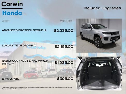 Used 2022 Jeep Grand Cherokee L Overland w/ Advanced Protech Group III AWD/4WD image 4