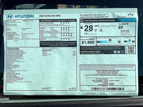 Used 2025 Hyundai Kona SE image 23