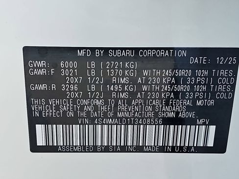 New 2026 Subaru Ascent Bronze Edition AWD/4WD image 45