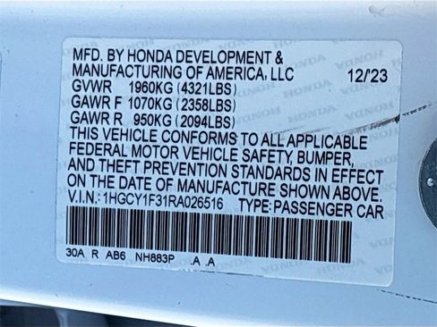 Used 2024 Honda Accord EX image 30