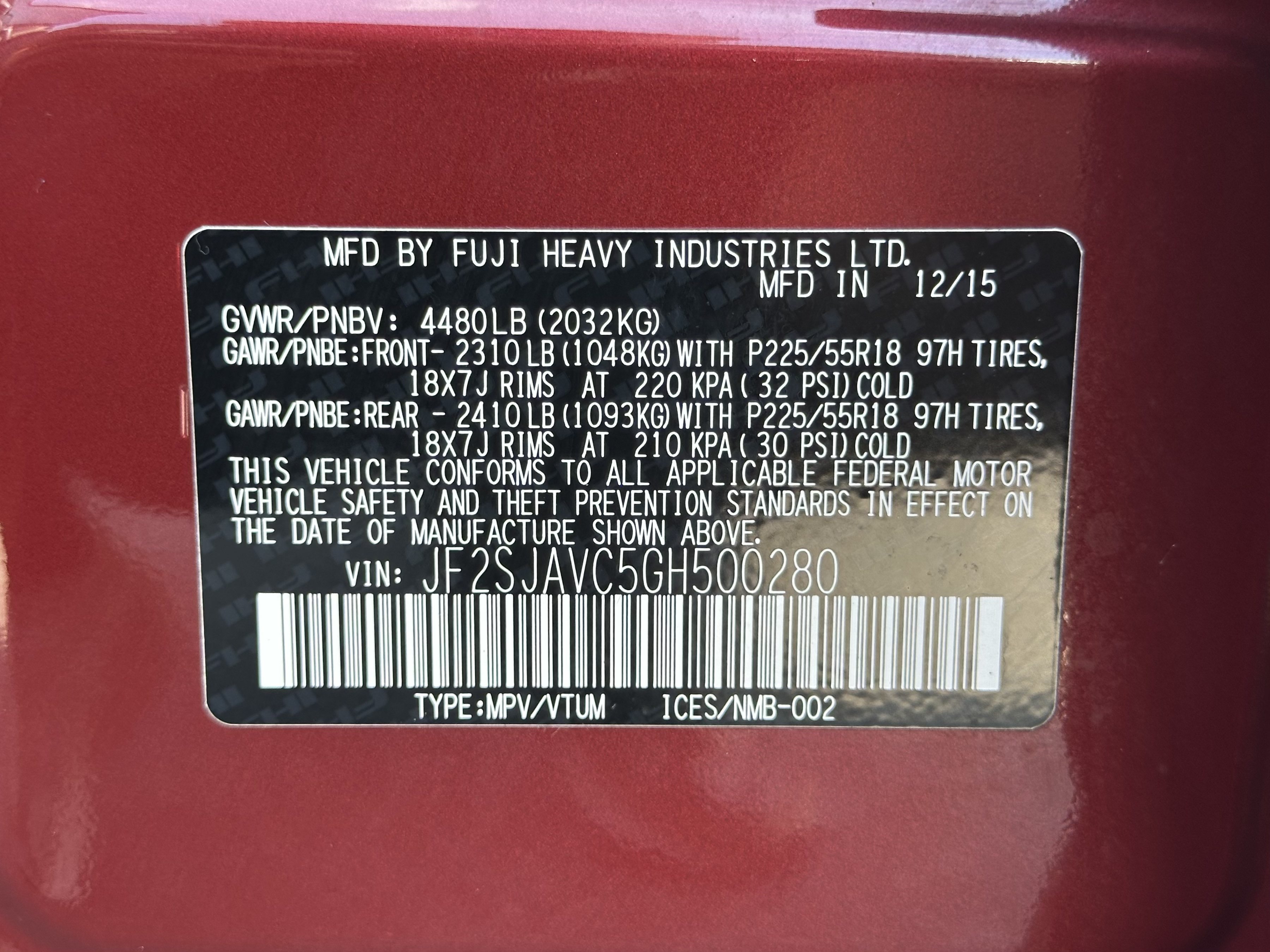Used 2016 Subaru Forester 2.5i Touring AWD/4WD image 22
