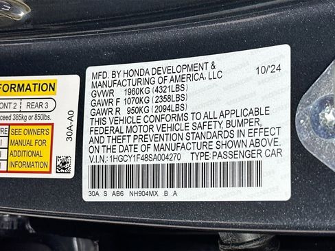 Used 2025 Honda Accord SE image 30
