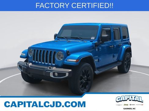 Certified 2021 Jeep Wrangler Unlimited Sahara w/ Cold Weather Group AWD/4WD image 1