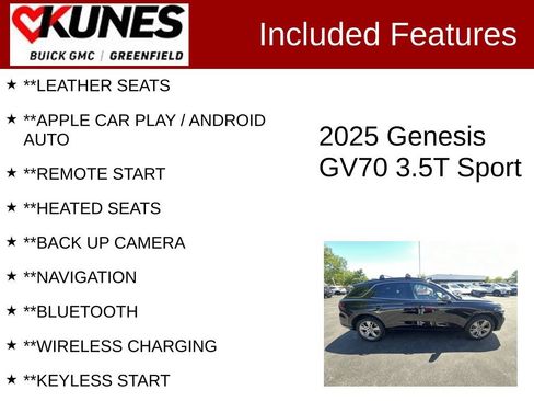 Used 2025 Genesis GV70 3.5T Sport AWD/4WD image 2