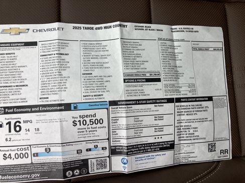 Used 2025 Chevrolet Tahoe High Country image 11