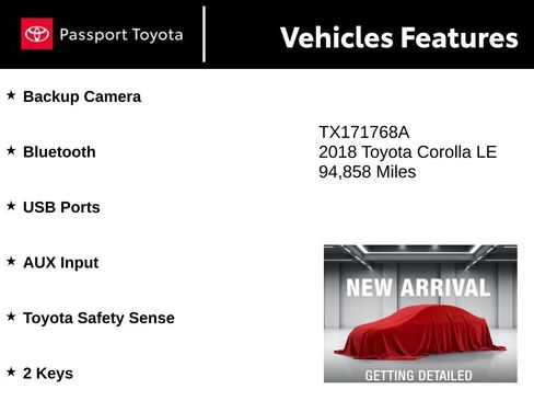 Used 2018 Toyota Corolla LE image 3